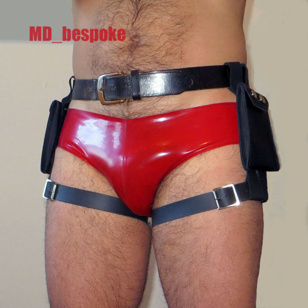 latex speedos with gun slinger pouches